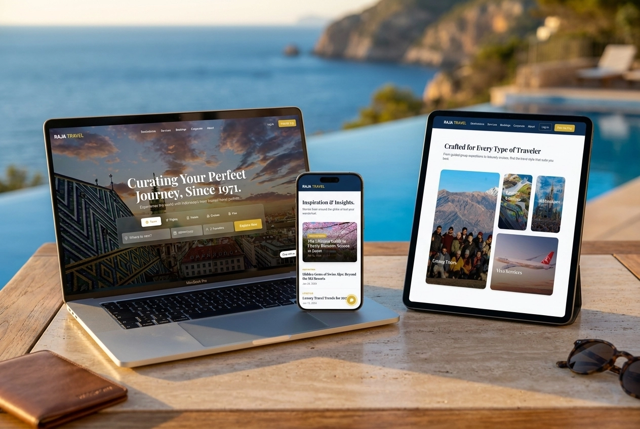 Travel Agency Booking System Mockup